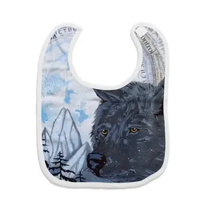 Wolf - Animals Wild Collage Design Decor Ideas Interior Baby Drool Towel