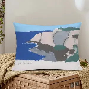 Bay Of Biscay #1 (2019) Polyester Pillow (Rectangle, Multi-Size)