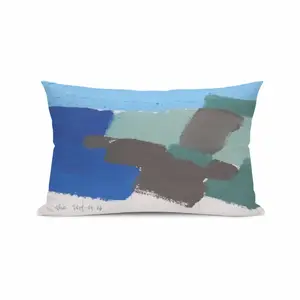 Bay Of Biscay #2 (2019) Polyester Pillow (Rectangle, Multi-Size)