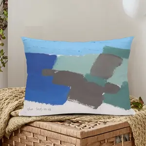 Bay Of Biscay #2 (2019) Polyester Pillow (Rectangle, Multi-Size)