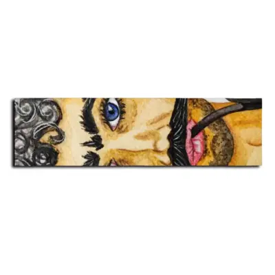 Ataman - Watercolor Man Cossack People Mustache Skateboarding Sticker