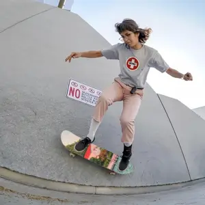 House With Red Roof Skateboarding Sticker