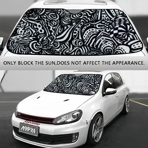 Flowers Car Windshield Sunshade