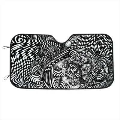 Liquid Skull Car Windshield Sunshade