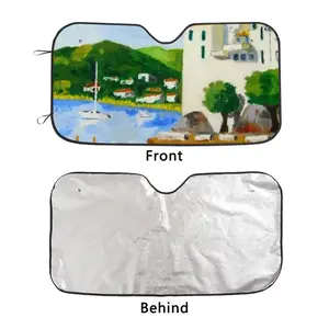 Cadaques (Spain) Car Windshield Sunshade