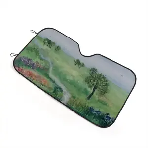 Burbling River Ii Car Windshield Sunshade