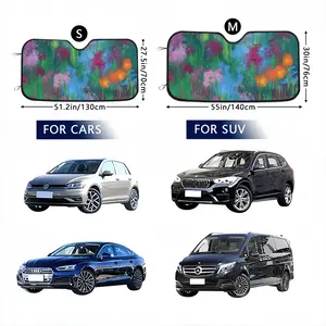 English Garden Car Windshield Sunshade