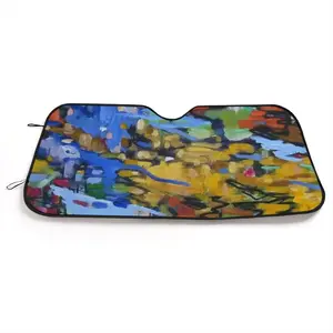 Gold Car Windshield Sunshade