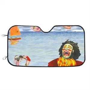 Fear Of Clowns Car Windshield Sunshade