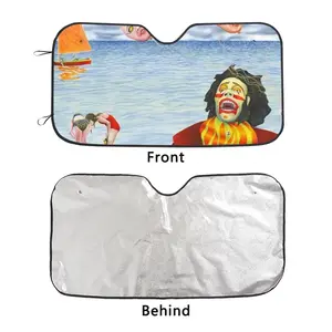 Fear Of Clowns Car Windshield Sunshade