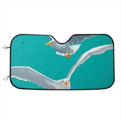 Seagulls Car Windshield Sunshade