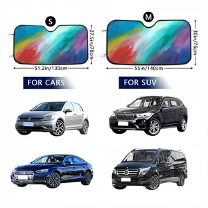 Rainbow Bridge Car Windshield Sunshade