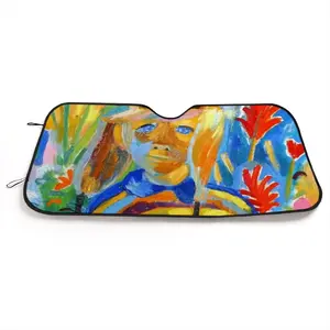 Portrait Of A Boy Car Windshield Sunshade