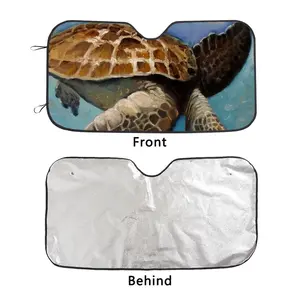 Caribbean Turtle Car Windshield Sunshade