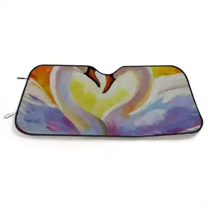 Swan Song Car Windshield Sunshade