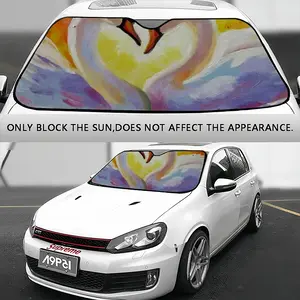 Swan Song Car Windshield Sunshade