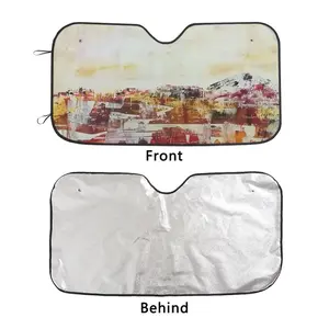 Magmatic Fields Car Windshield Sunshade