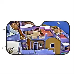 Santorini Oia Sea View Car Windshield Sunshade