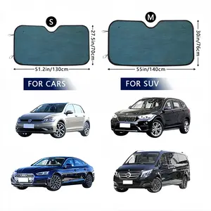 Aqua Blue Car Windshield Sunshade