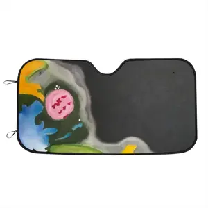 Floral Night Car Windshield Sunshade