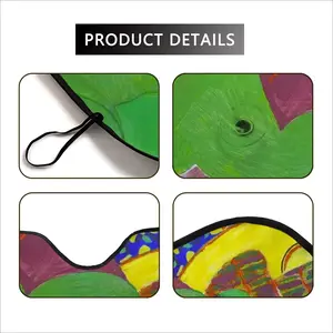 Green Woman Car Windshield Sunshade