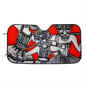 Spirit Dancers Car Windshield Sunshade