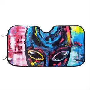 Beauty Of The Gyenyame Mask Car Windshield Sunshade