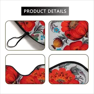 Poppy Flowers Car Windshield Sunshade