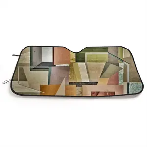 Geometric Shapes Car Windshield Sunshade