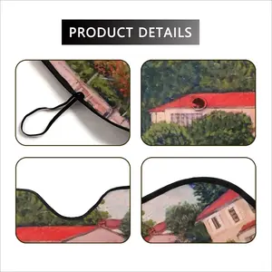 House With Red Roof Car Windshield Sunshade