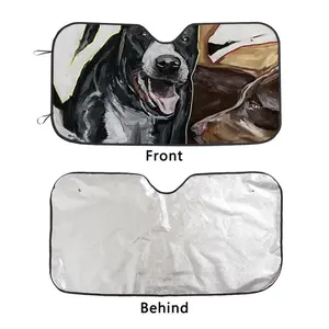 Barking Car Windshield Sunshade