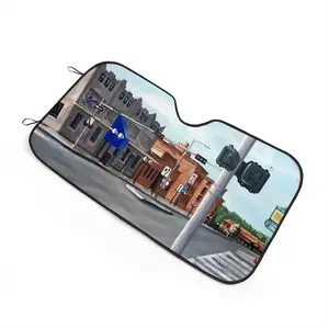 #9Th And Q Barrys Tavern Car Windshield Sunshade