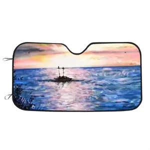 Jamaica Sunset Car Windshield Sunshade