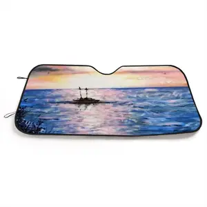 Jamaica Sunset Car Windshield Sunshade