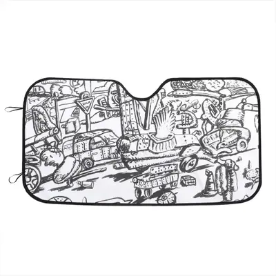 Battleground Car Windshield Sunshade