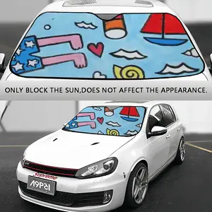 Seaside Car Windshield Sunshade