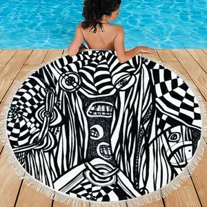 Webs Round Beach Towels