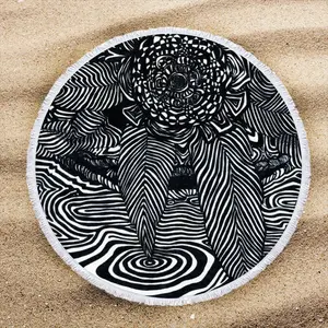 Ripples Round Beach Towels