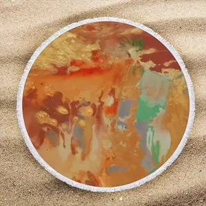 Palm Crest Round Beach Towels