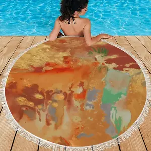 Palm Crest Round Beach Towels