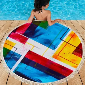 The Grexit Round Beach Towels