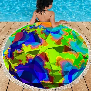 Origami Round Beach Towels