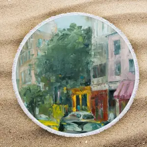 Soho Broadway Round Beach Towels