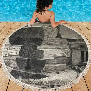 Natural History Round Beach Towels