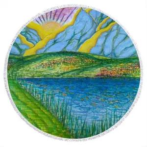 Tims Meadow Round Beach Towels