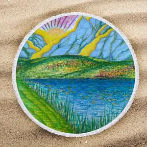 Tims Meadow Round Beach Towels