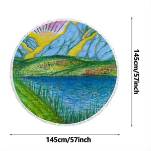 Tims Meadow Round Beach Towels