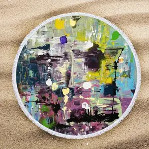 Another Planet Round Beach Towels