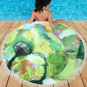 The Logic Of Illogic Round Beach Towels