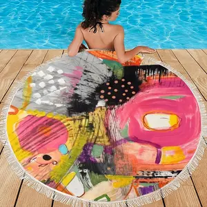 Rabid Round Beach Towels